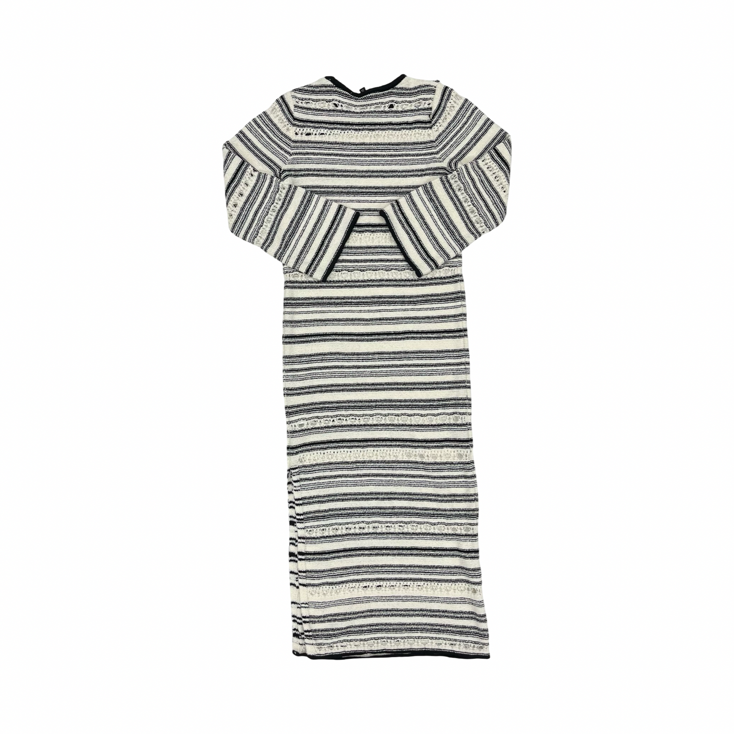 Dress Casual Maxi By Divided In Black & Cream, Size:S