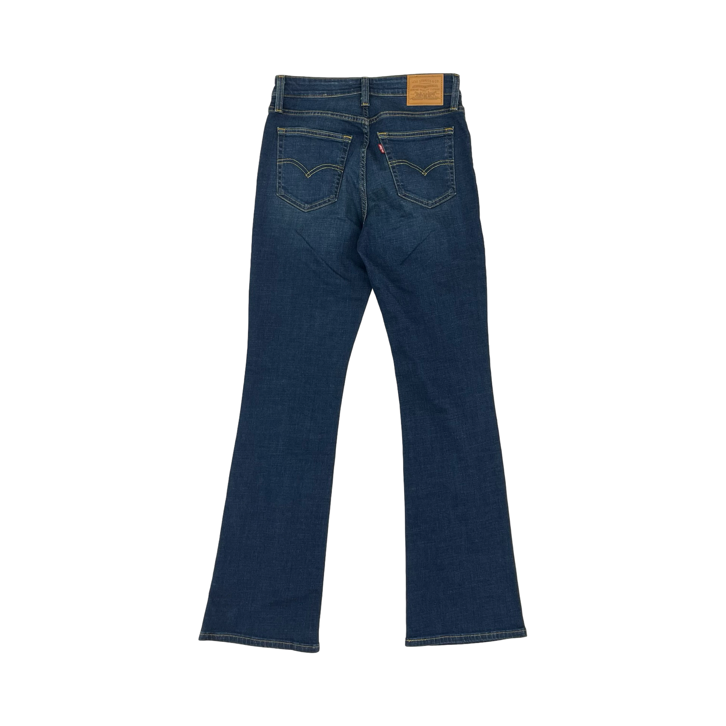 Jeans Boot Cut By Levis In Blue Denim, Size:6