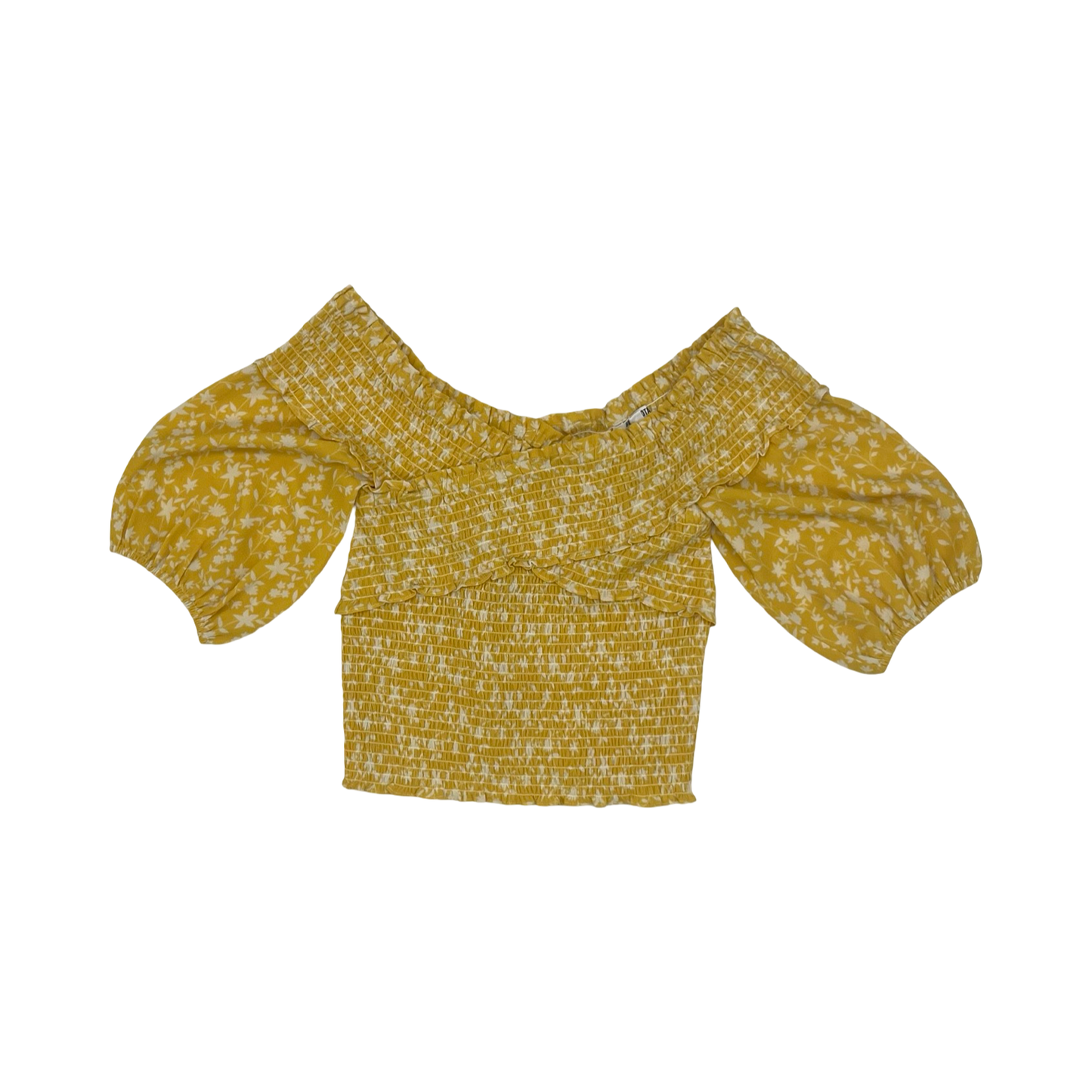 Blouse Ss By Bb Dakota In Yellow, Size:M