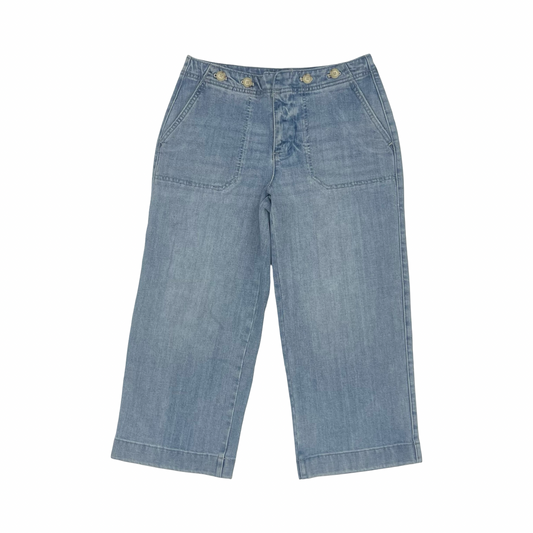 Jeans Cropped By Talbots In Blue Denim, Size:4P