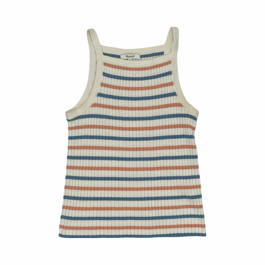 Tank Top By Madewell In Blue & Cream, Size:Xs