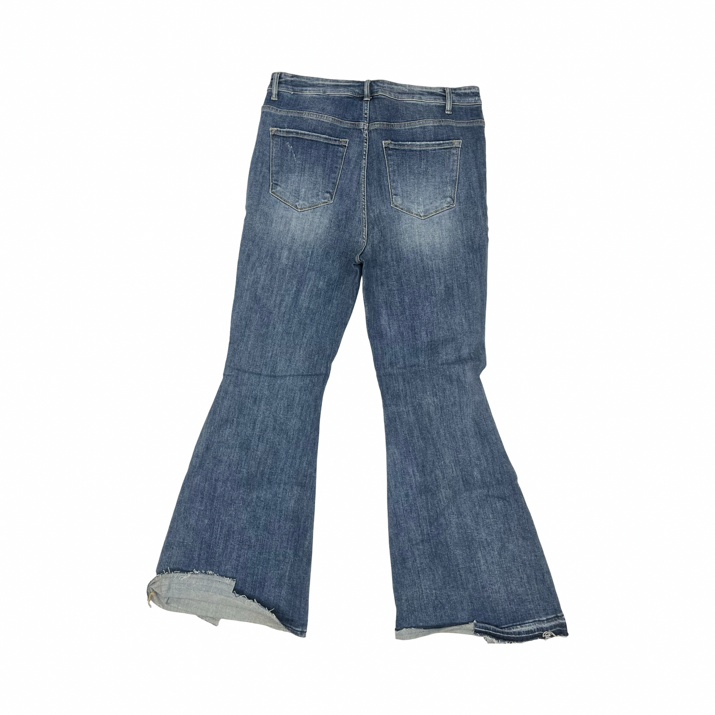 Jeans Flared By Risen In Blue Denim, Size:1X