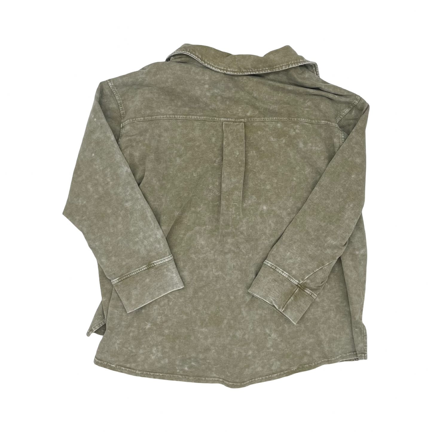Jacket Shirt By Jane And Delancey In Green, Size:1X