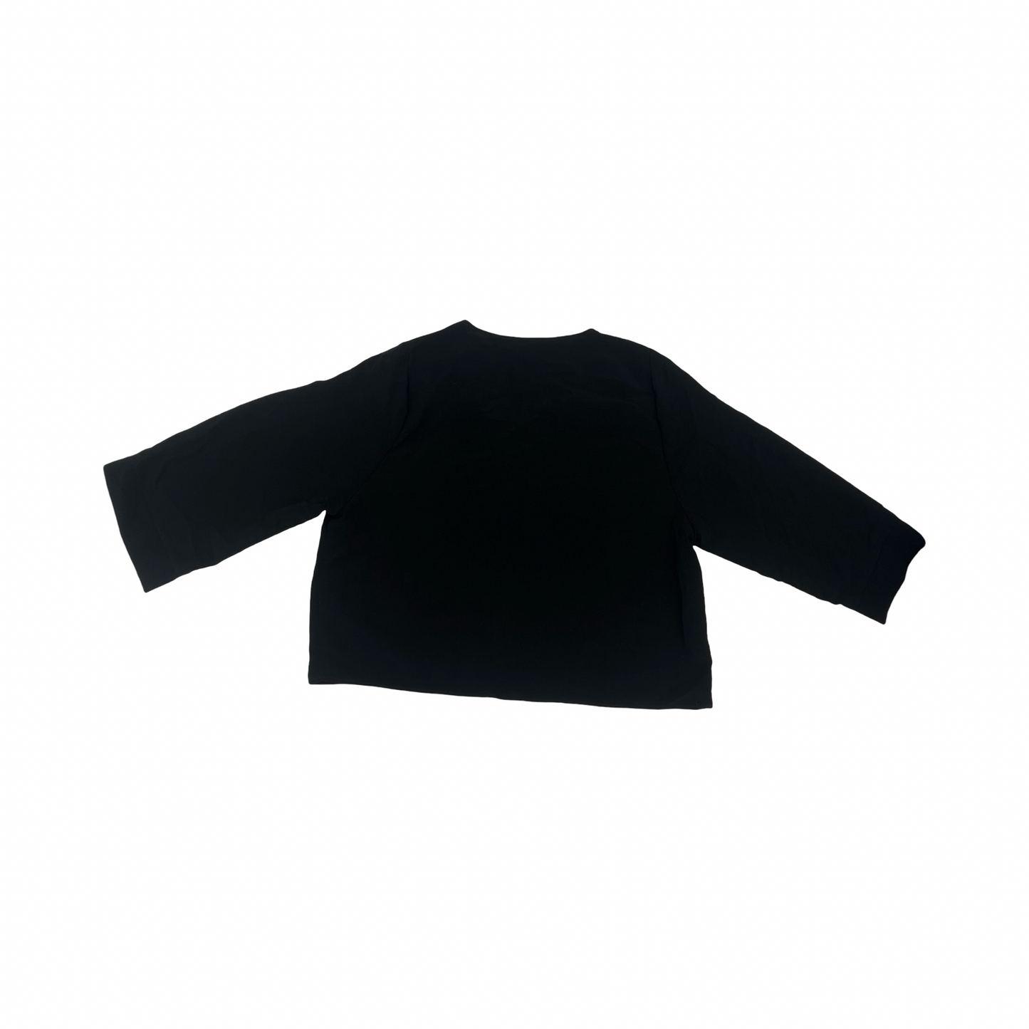 Top 3/4 Sleeve By Top Shop In Black, Size:S