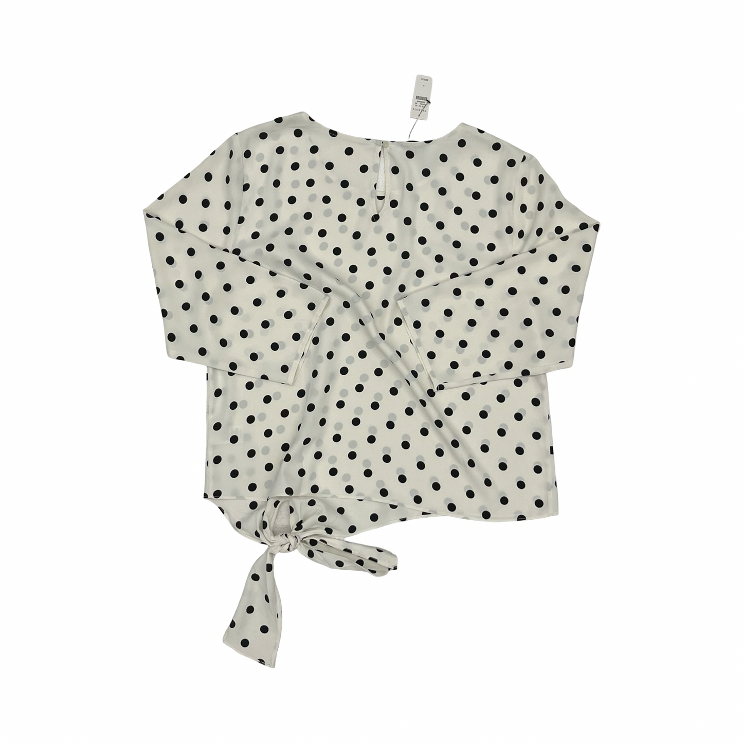 Blouse 3/4 Sleeve By Talbots In Polkadot Pattern, Size:L