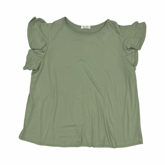 Top Ss By Clothes Mentor In Green, Size:3X