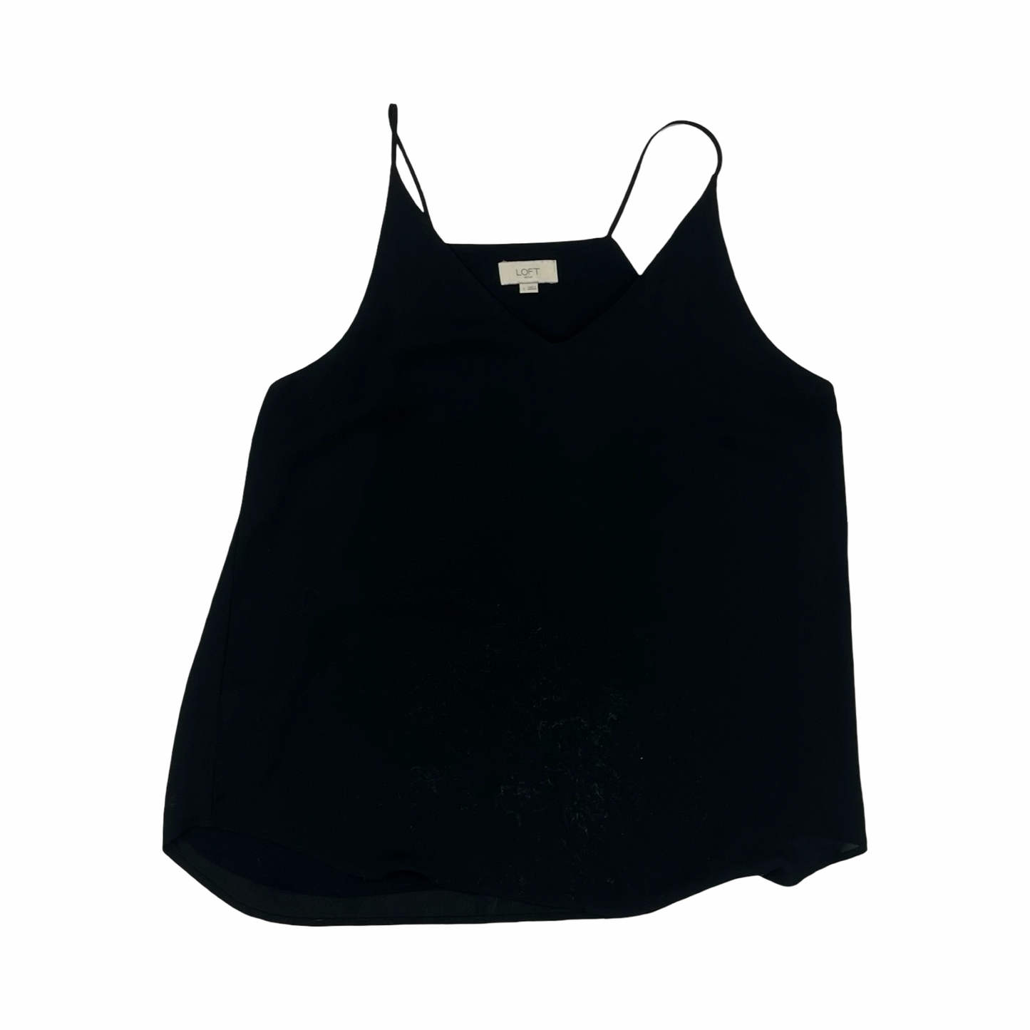 Blouse Sleeveless By Loft In Black, Size:L
