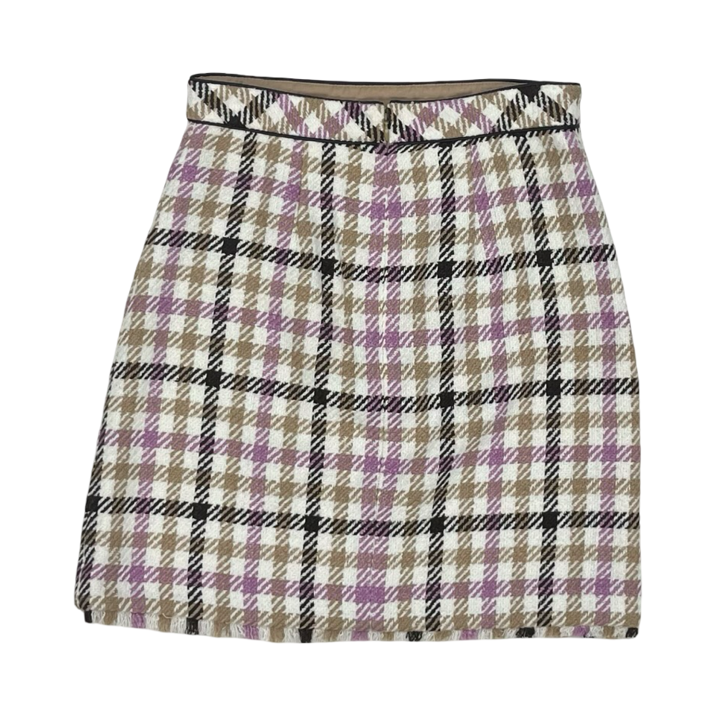 Skirt Mini & Short By Ann Taylor In Brown & Tan, Size:0