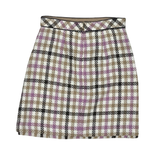 Skirt Mini & Short By Ann Taylor In Brown & Tan, Size:0