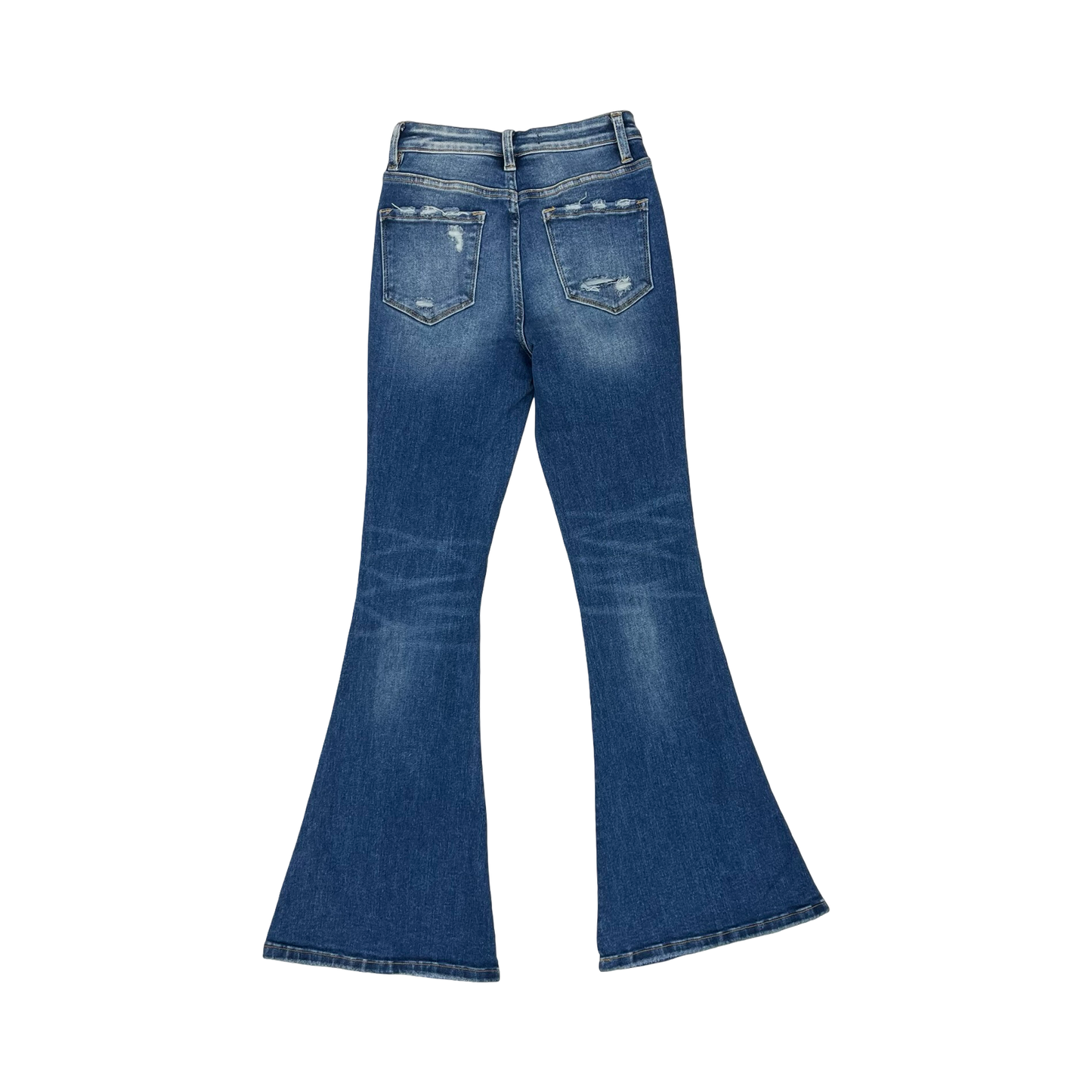 Jeans Flared By Flying Monkey In Blue Denim, Size:0