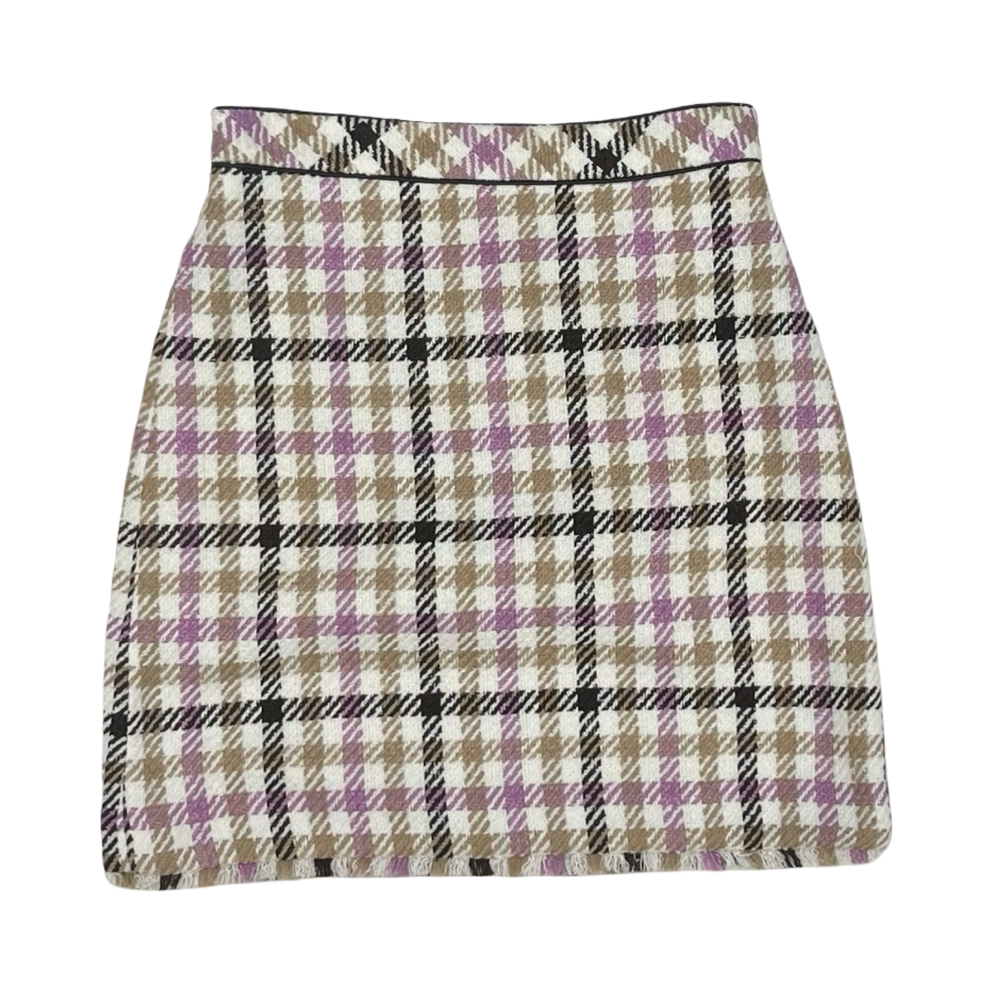 Skirt Mini & Short By Ann Taylor In Brown & Tan, Size:0