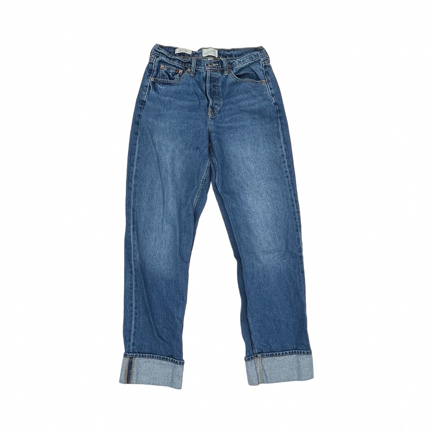 Jeans Straight By Universal Thread In Blue Denim, Size:6L