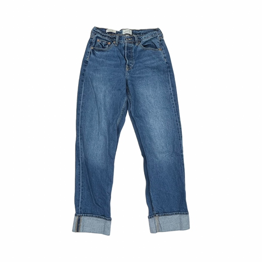 Jeans Straight By Universal Thread In Blue Denim, Size:6L