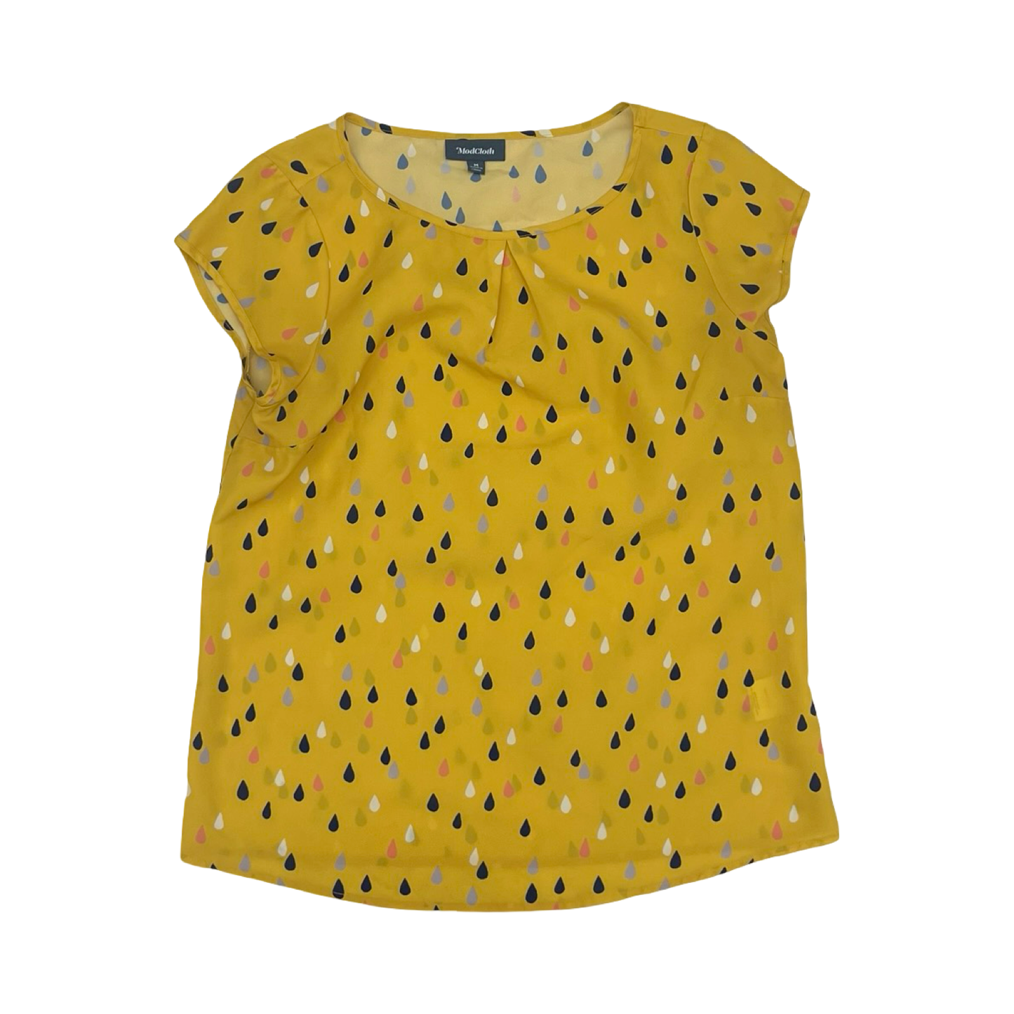 Blouse Ss By Modcloth In Yellow, Size:M