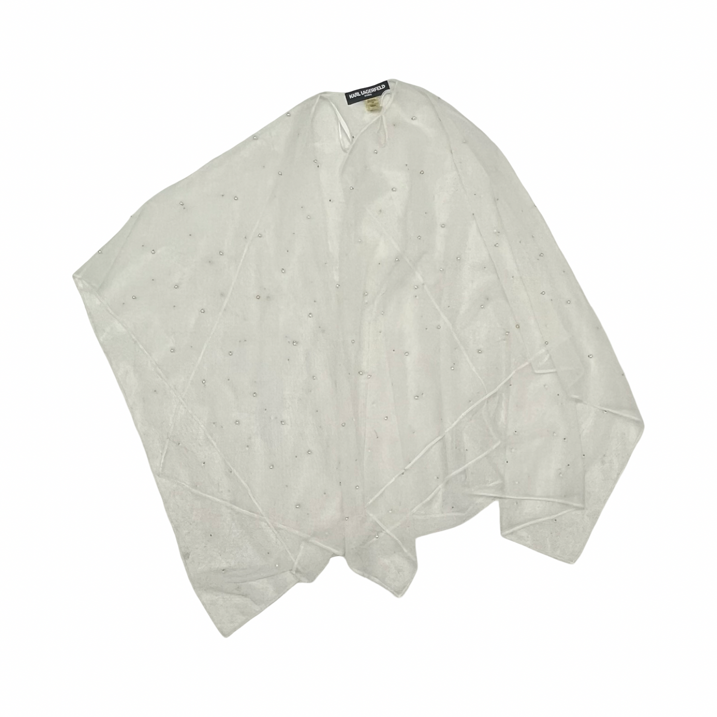 Shawl Designer By Karl Lagerfeld In White, Size:Osfm
