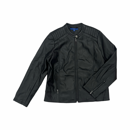 Jacket Moto By Apt 9 In Black, Size:L