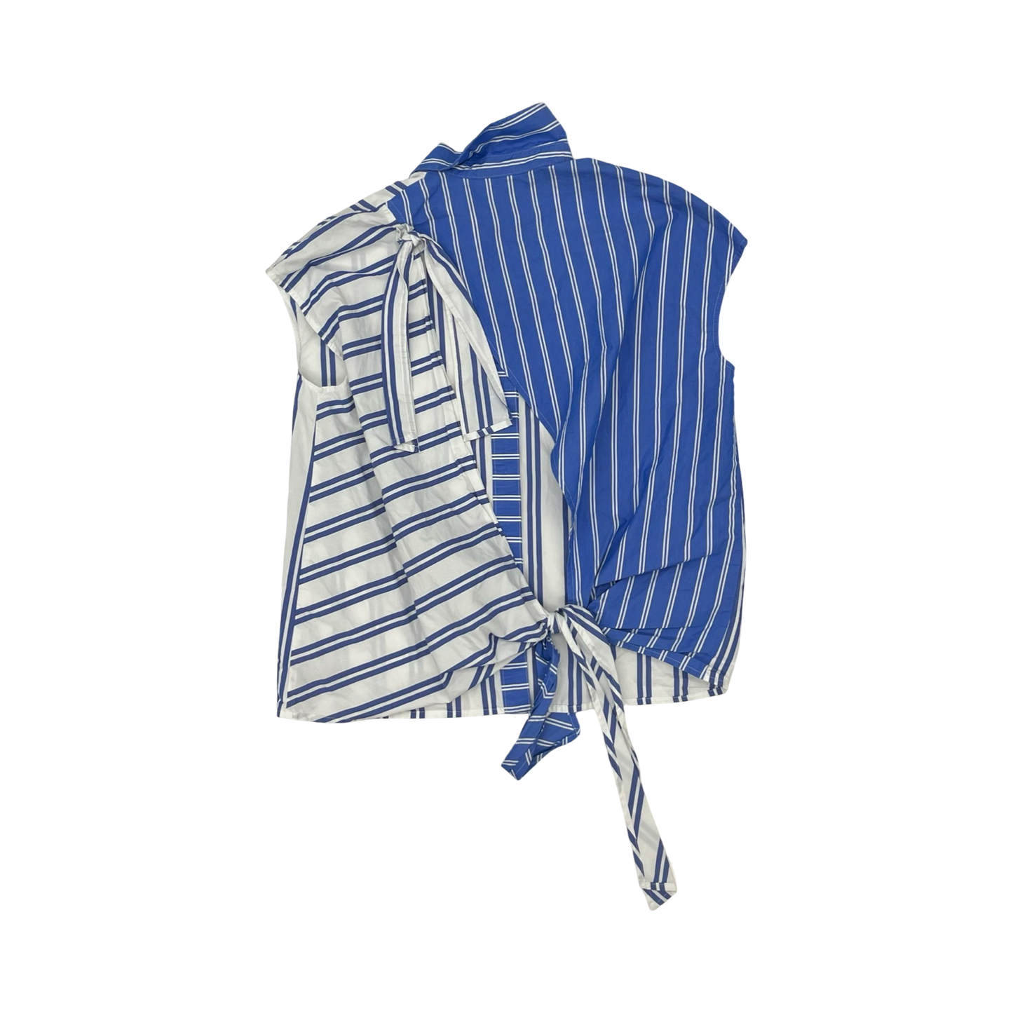 Top Sleeveless By Clothes Mentor In Blue & White, Size:Xs