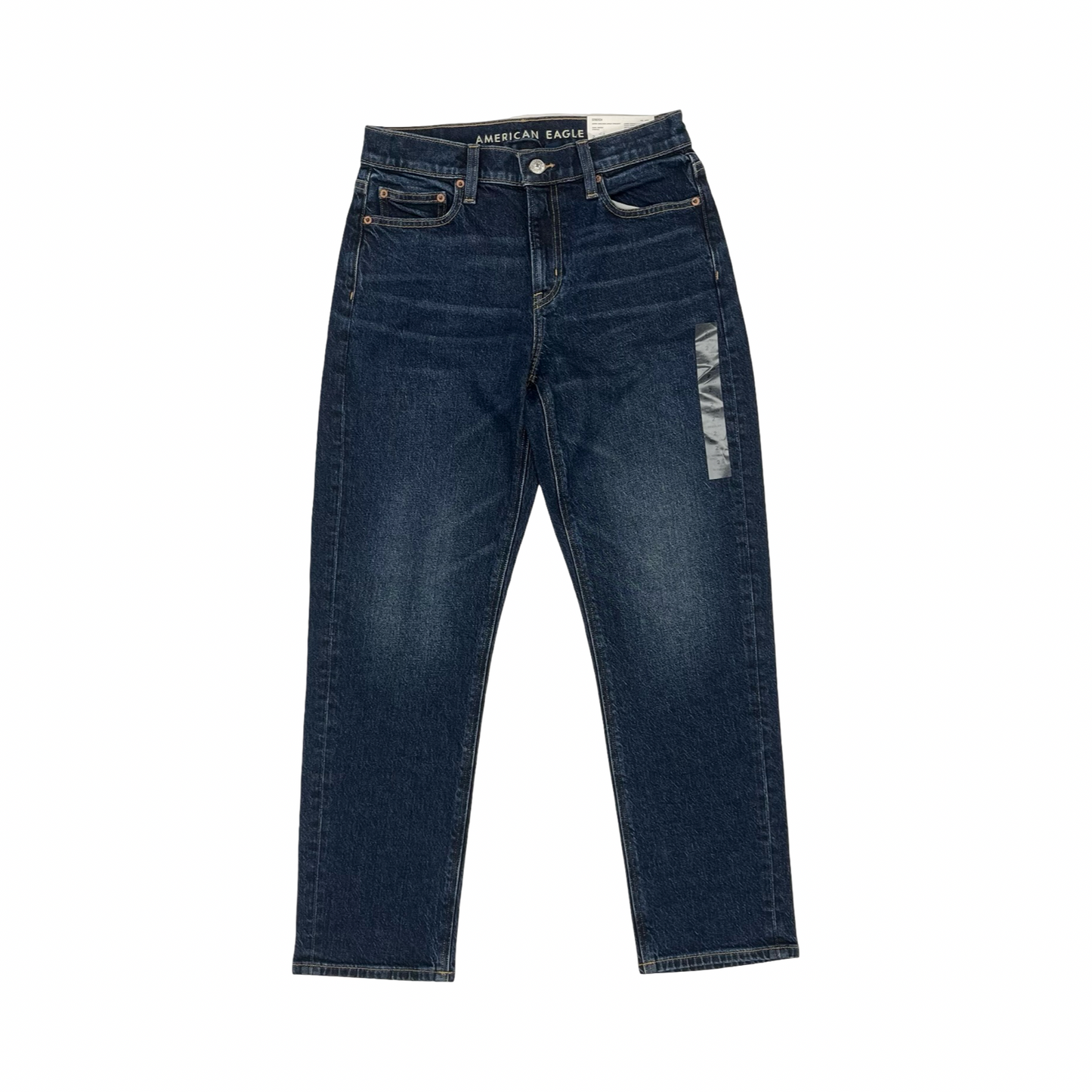 Jeans Straight By American Eagle In Blue Denim, Size:2
