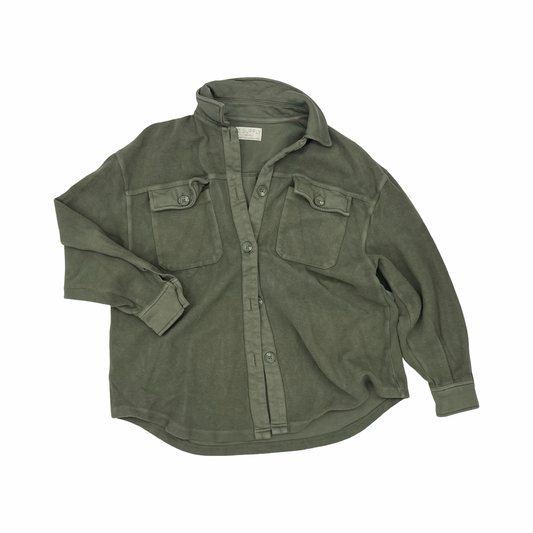 Jacket Shirt By Z Supply In Green, Size:Xs