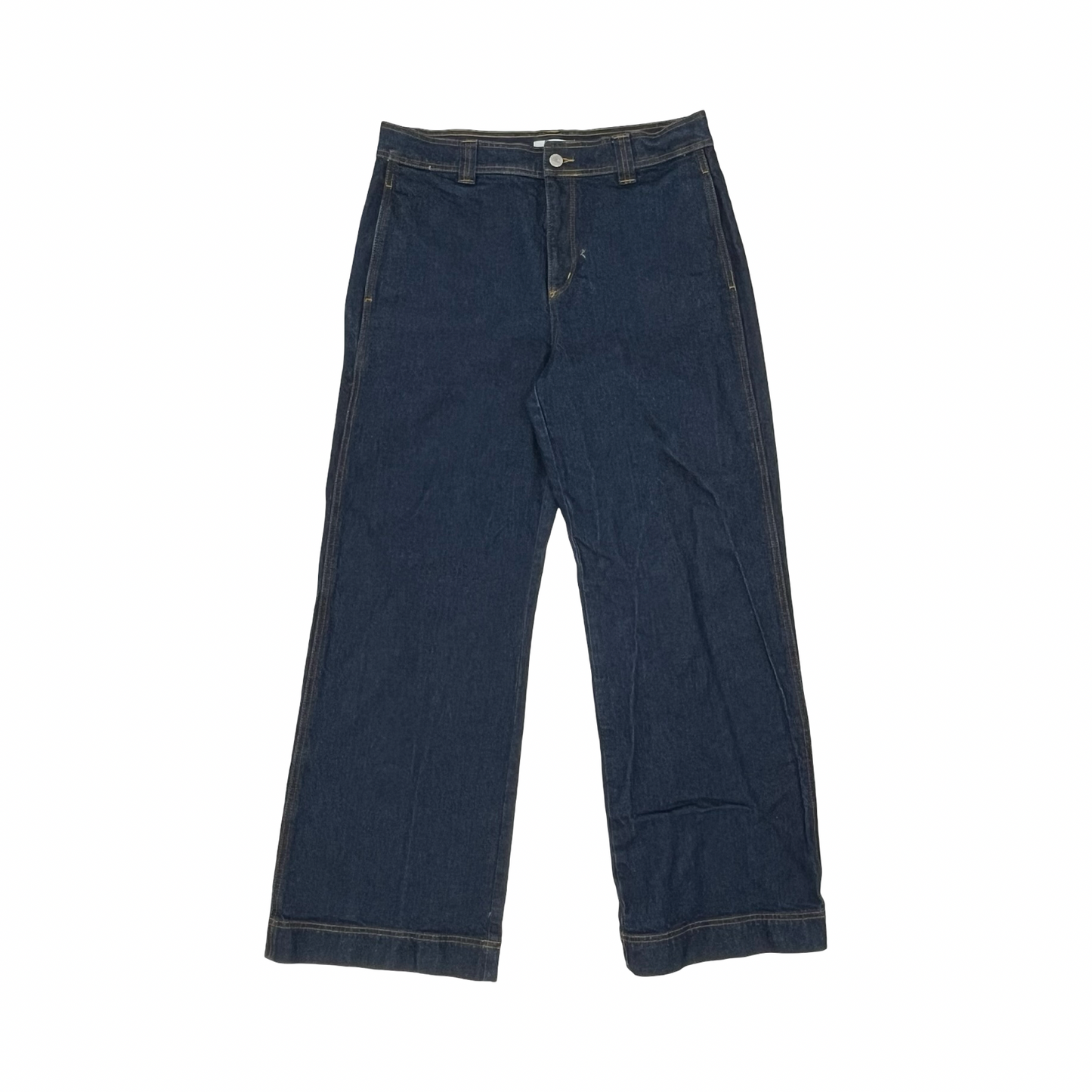 Jeans Wide Leg By Loft In Blue Denim, Size:8