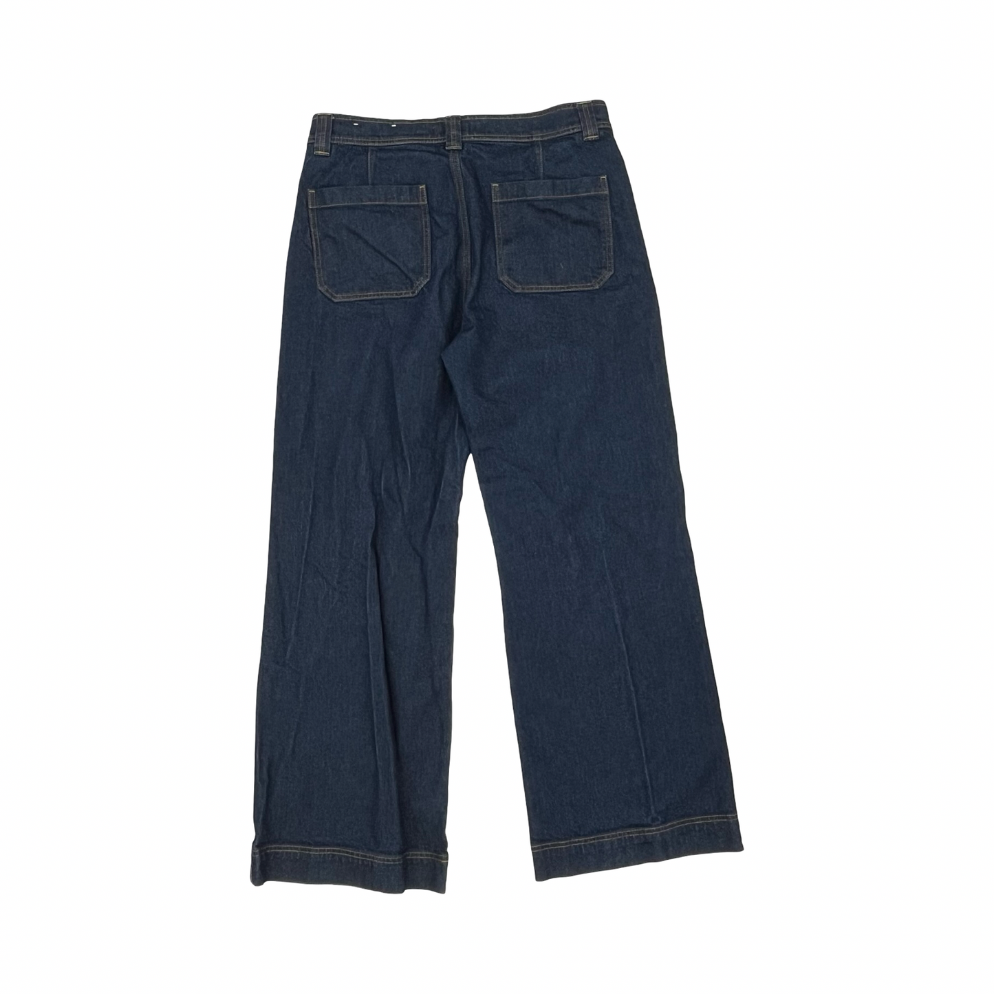 Jeans Wide Leg By Loft In Blue Denim, Size:8