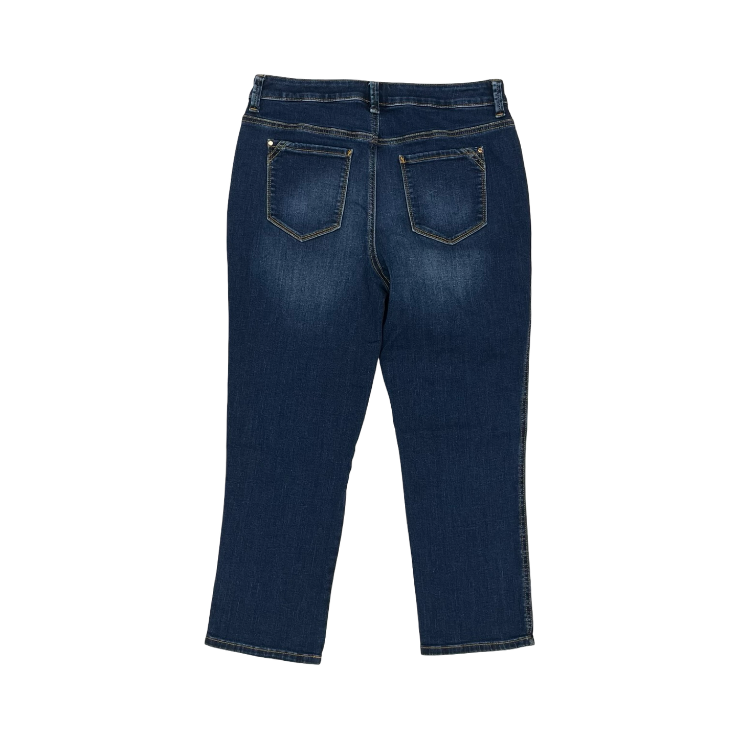 Jeans Cropped By Chicos In Blue Denim, Size:4