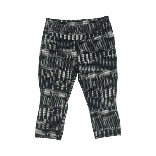 Athletic Leggings Capris By Patagonia In Black & Cream, Size:Xl