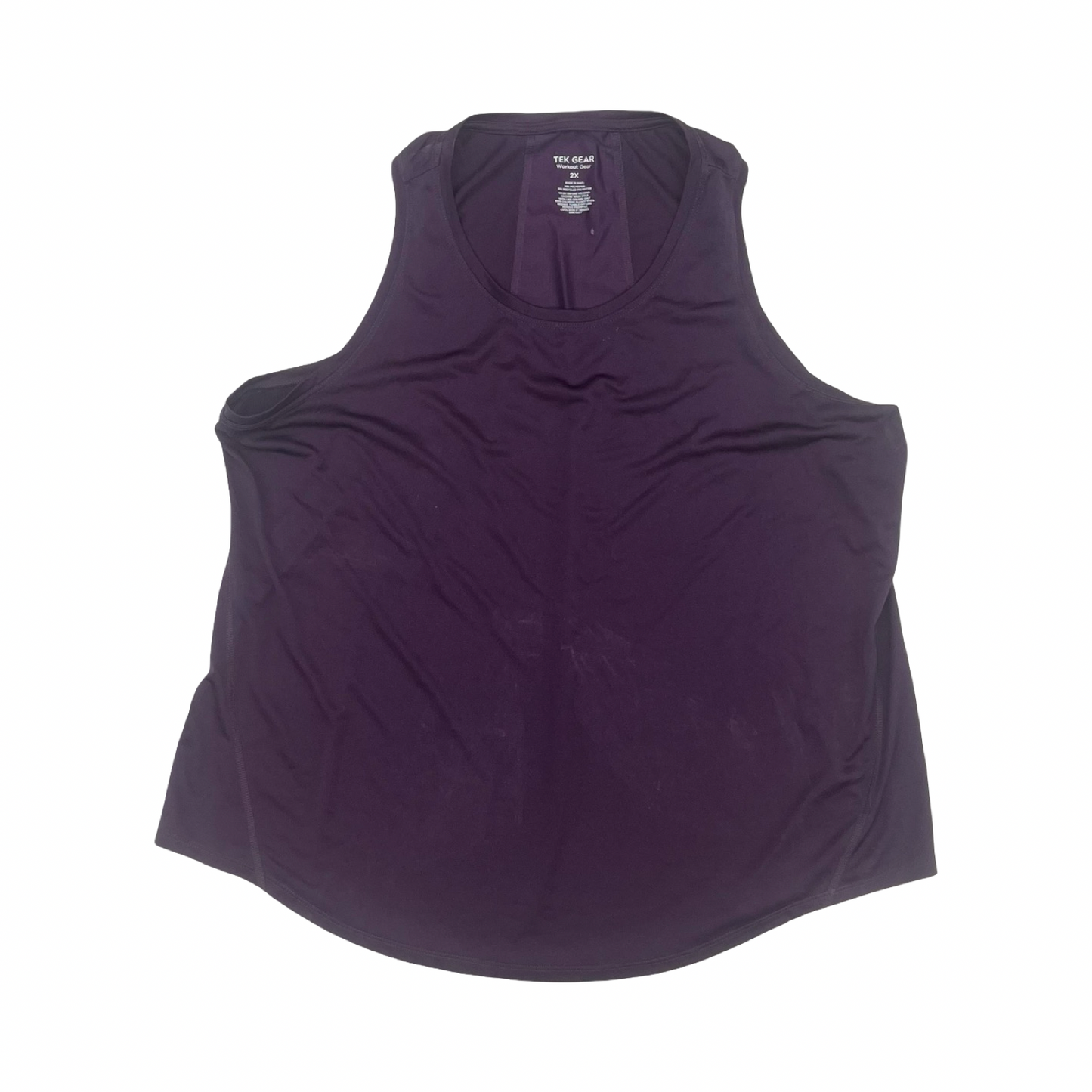 Athletic Tank Top By Tek Gear In Purple, Size:2X