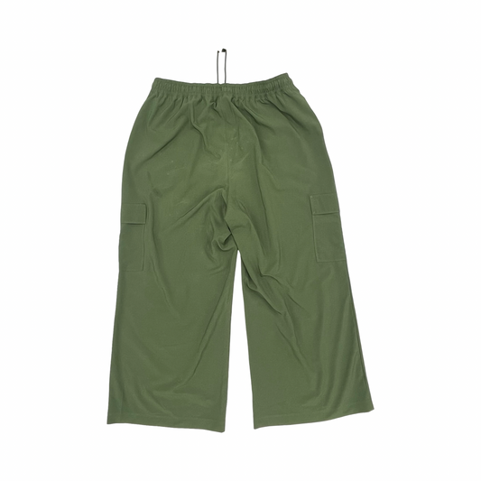 Pants Wide Leg By Livi Active In Green, Size:1X