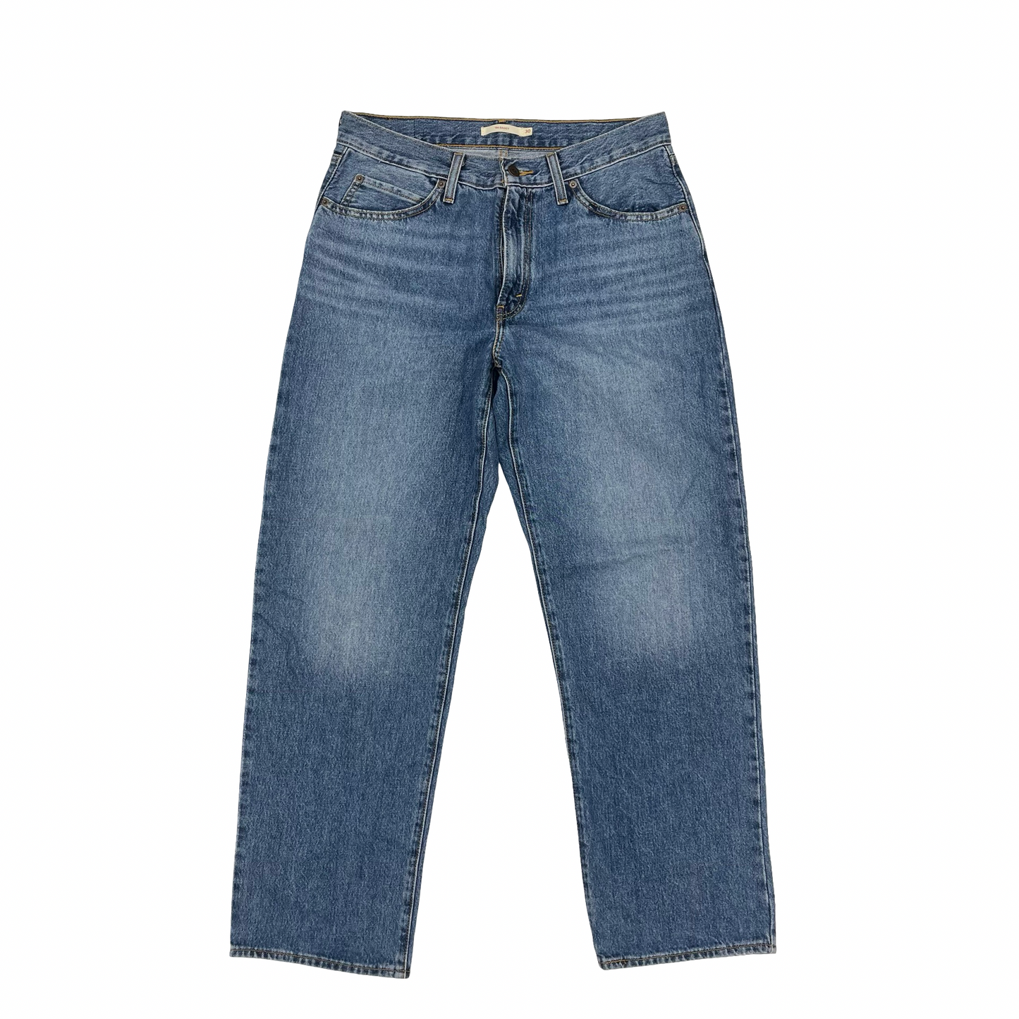 Jeans Straight By Levis In Blue Denim, Size:10