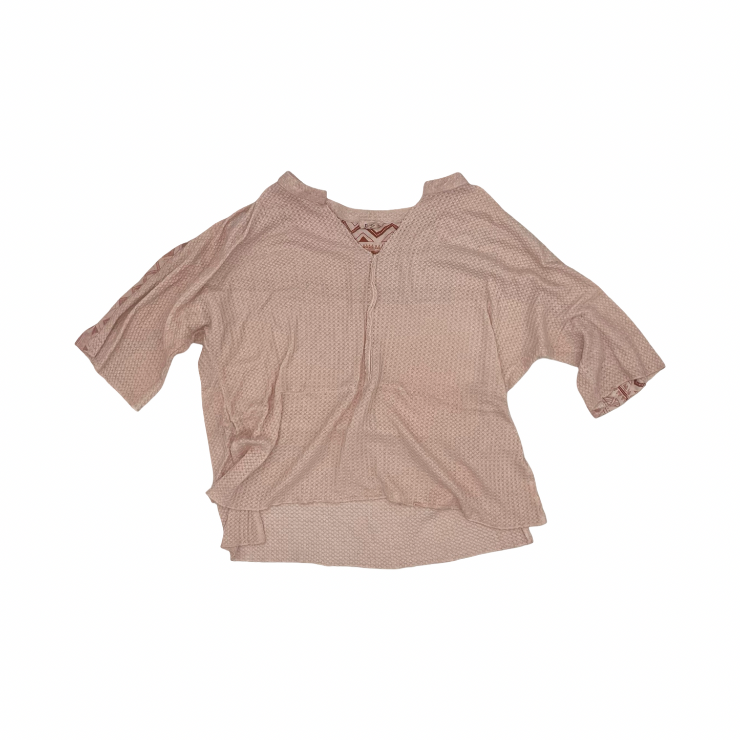 Top 3/4 Sleeve By Pol In Pink, Size:S