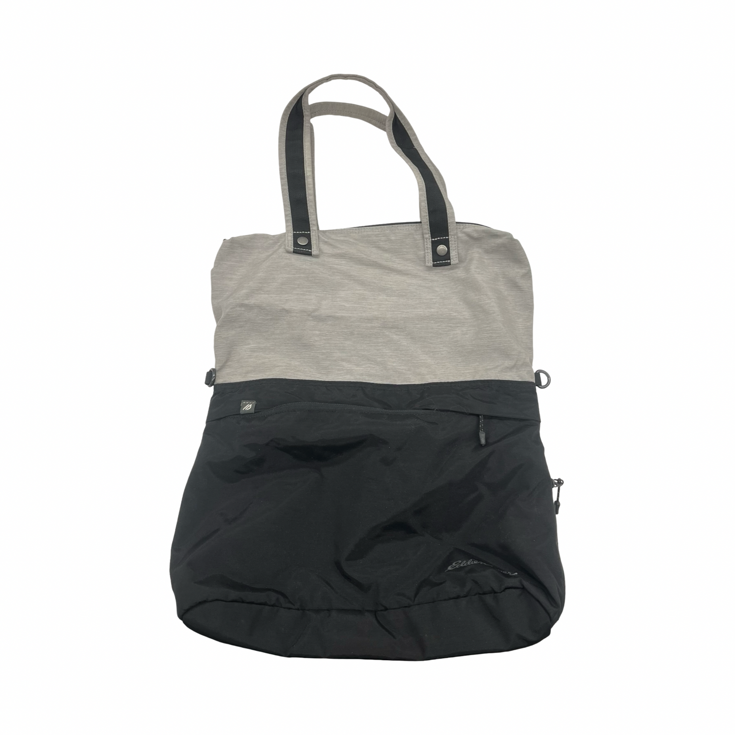 Handbag By Eddie Bauer In Black & Grey, Size:Medium