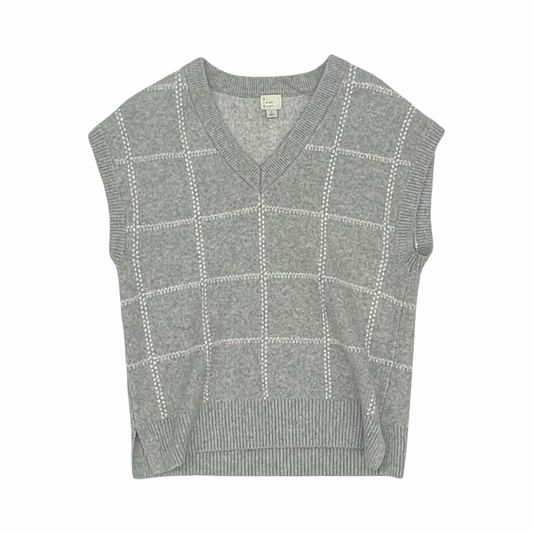 Vest Sweater By A New Day In Grey, Size:S