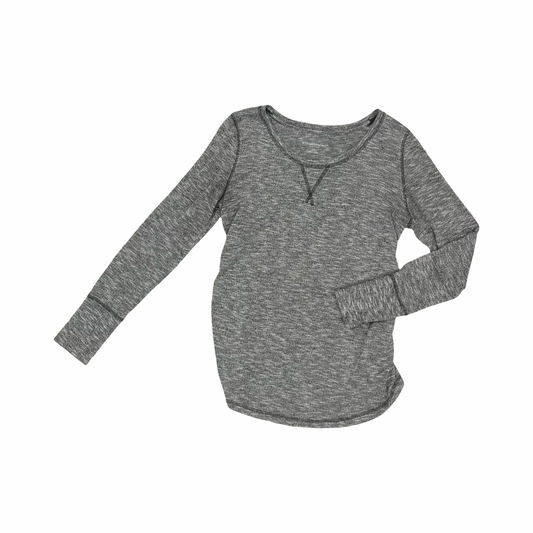 Mat Top Ls By Liz Lange Maternity In Grey, Size:M