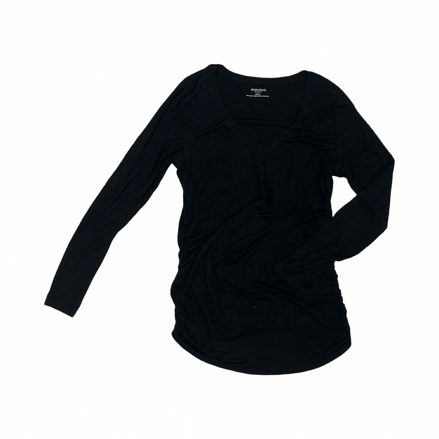 Mat Top Ls By Motherhood In Black, Size:S