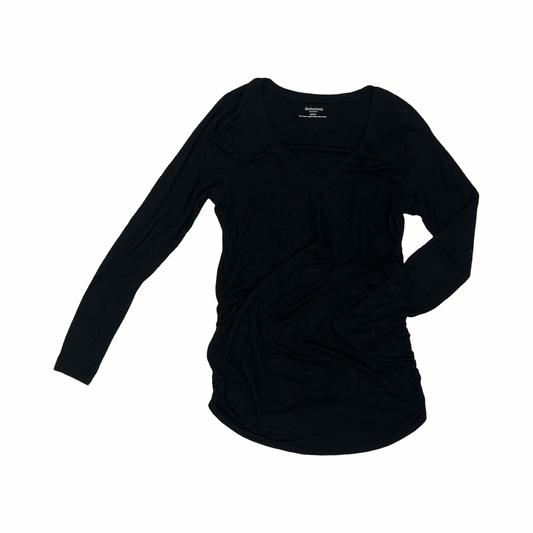 Mat Top Ls By Motherhood In Black, Size:S