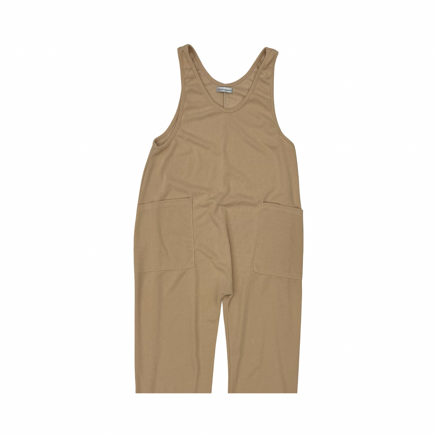 Jumpsuit By Clothes Mentor In Tan, Size:M