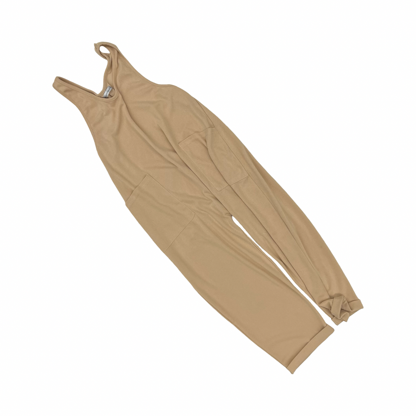 Jumpsuit By Clothes Mentor In Tan, Size:M