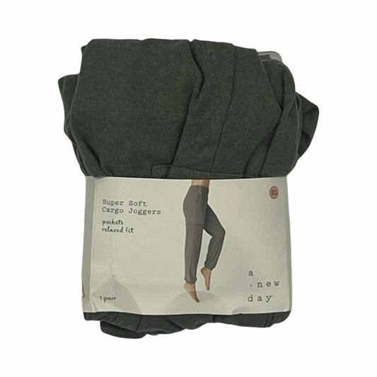 Pants Joggers By A New Day In Green, Size:Xl