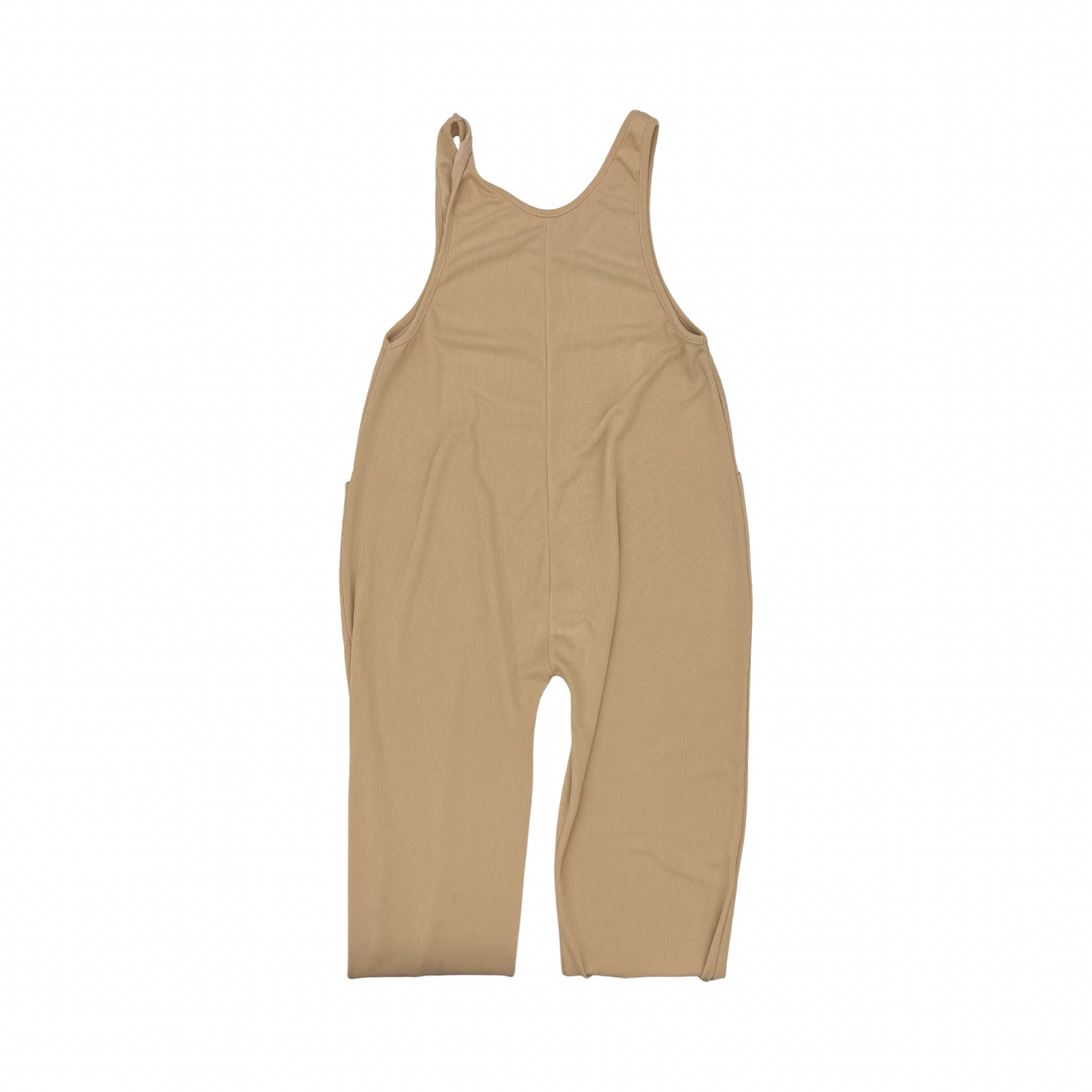 Jumpsuit By Clothes Mentor In Tan, Size:M