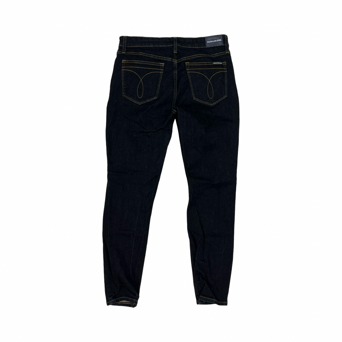 Jeans Skinny By Calvin Klein In Blue Denim, Size:10