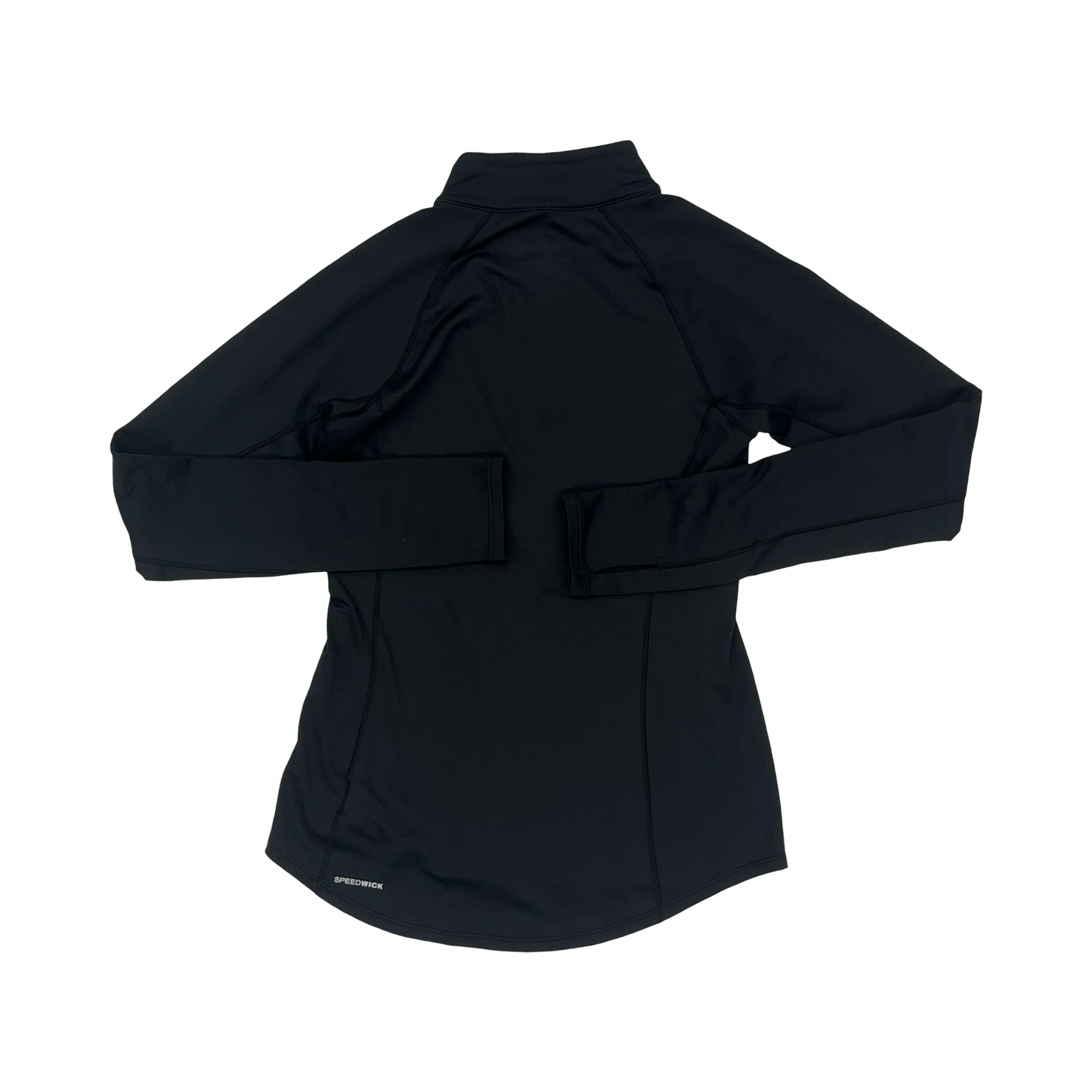 Athletic Top Ls Collar By Reebok In Black, Size:S