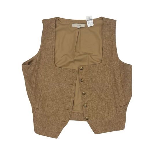 Vest Other By Loft In Tan, Size:Xl