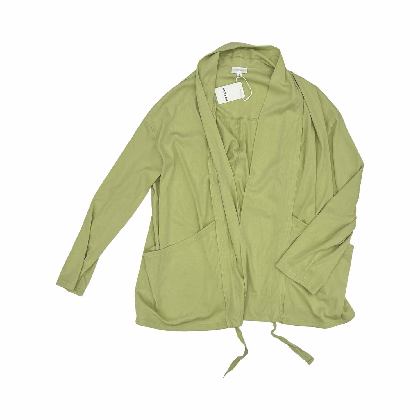 Cardigan By Heyson In Green, Size:2X