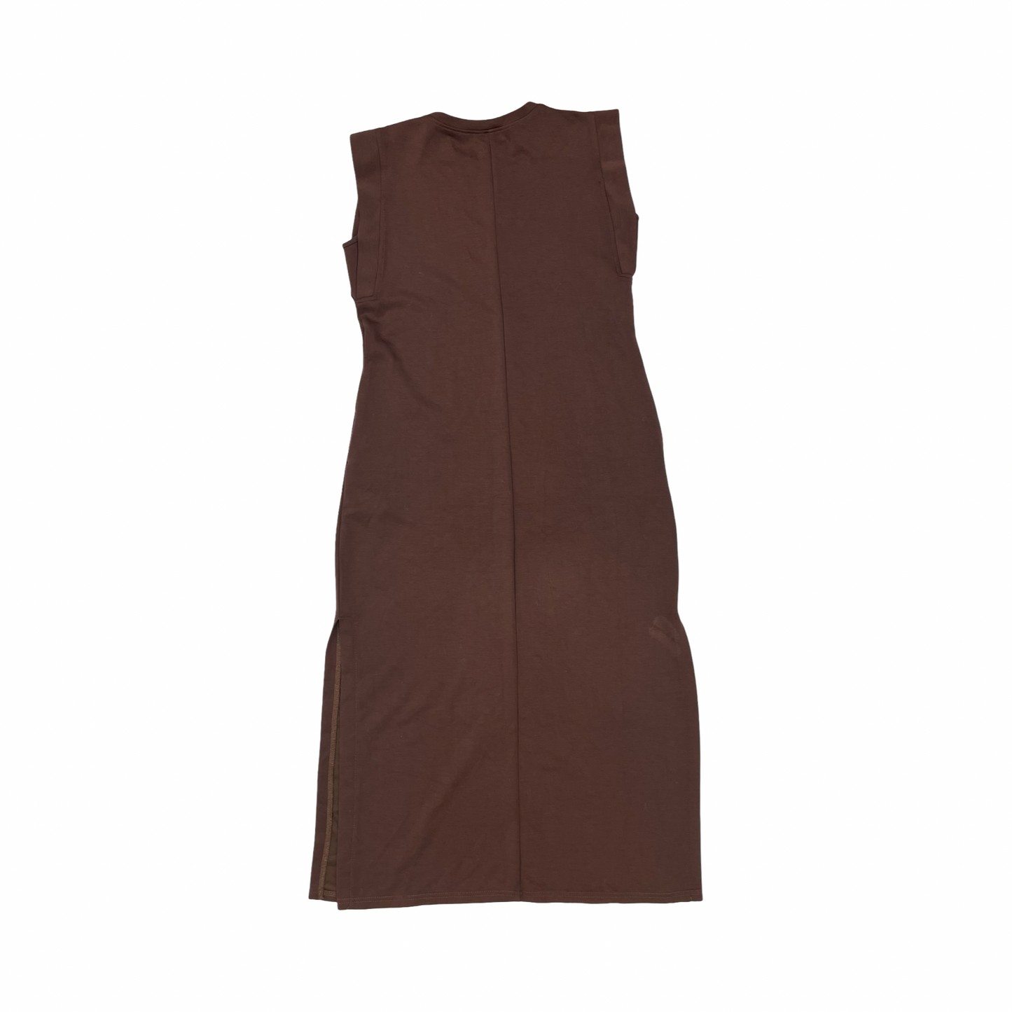 Dress Casual Midi By Cmf In Brown, Size:S