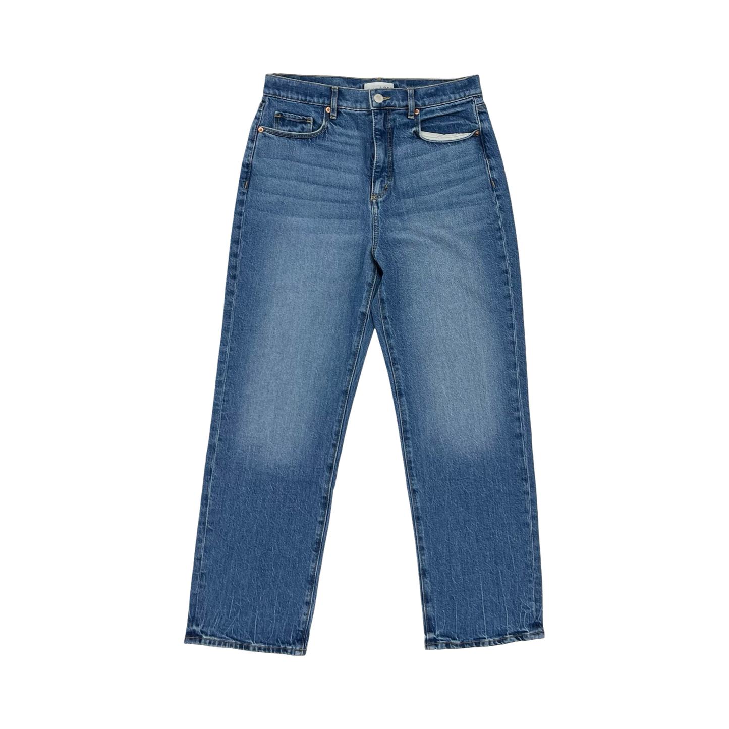 Jeans Straight By Loft In Blue Denim, Size:8