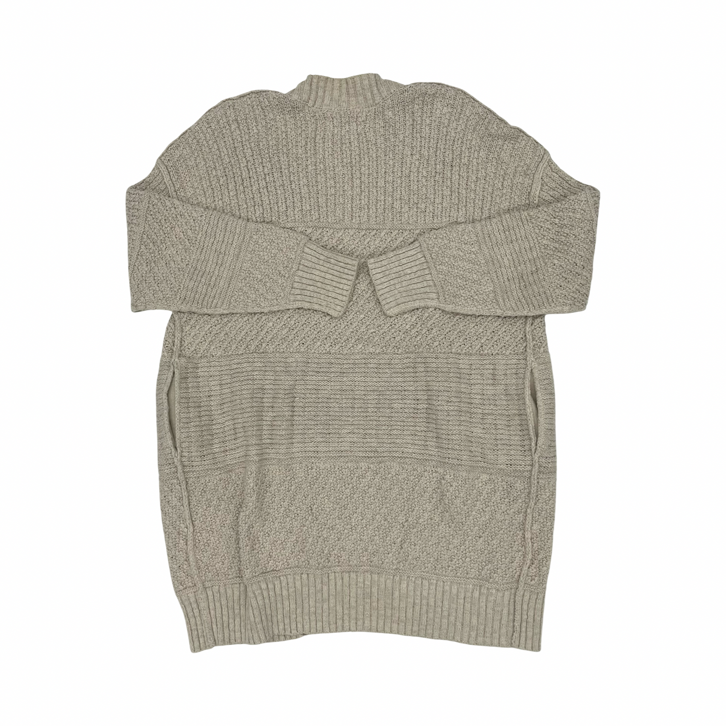 Sweater Cardigan By Lucky Brand In Tan, Size:L