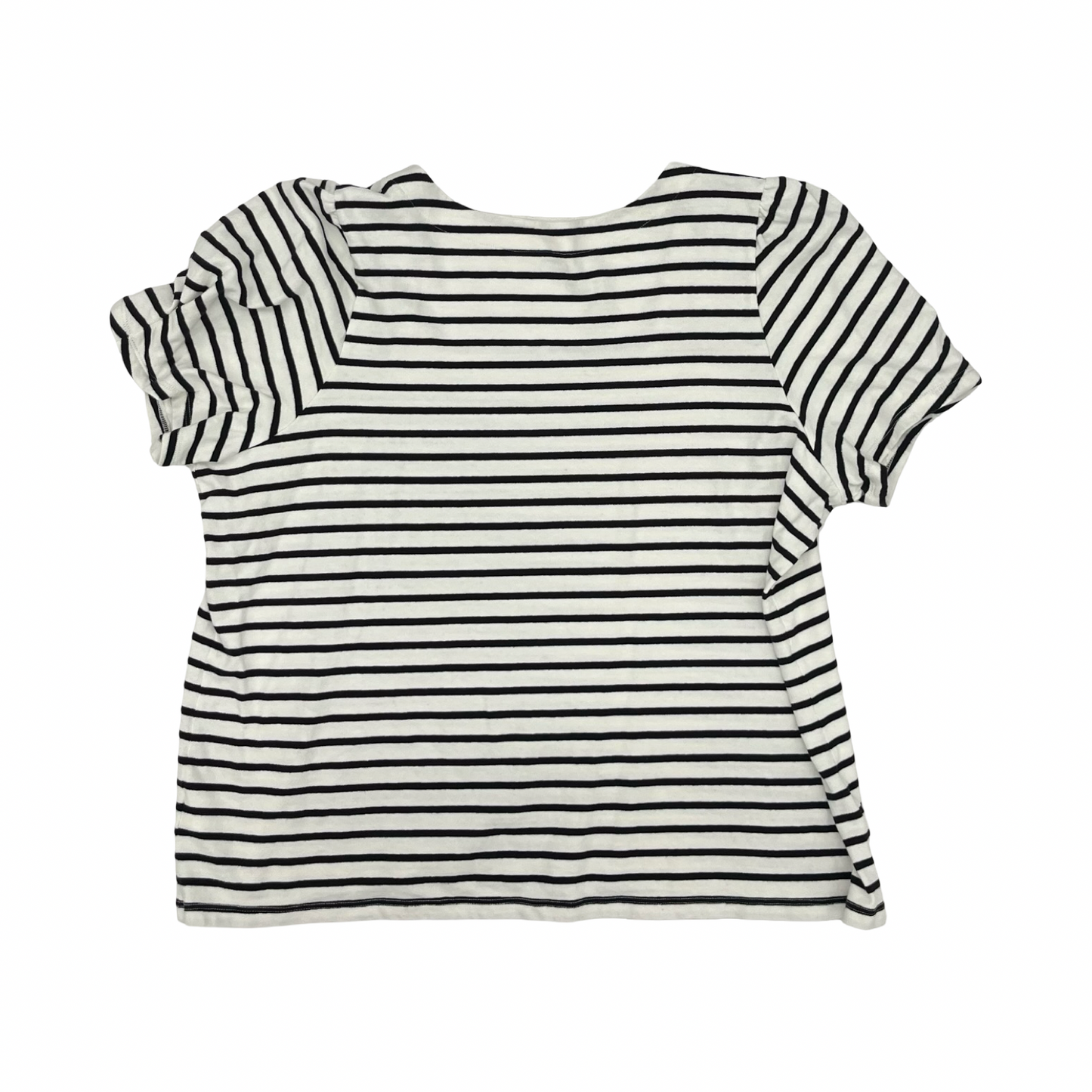 Top Ss By Lands End In Black & White, Size:3X