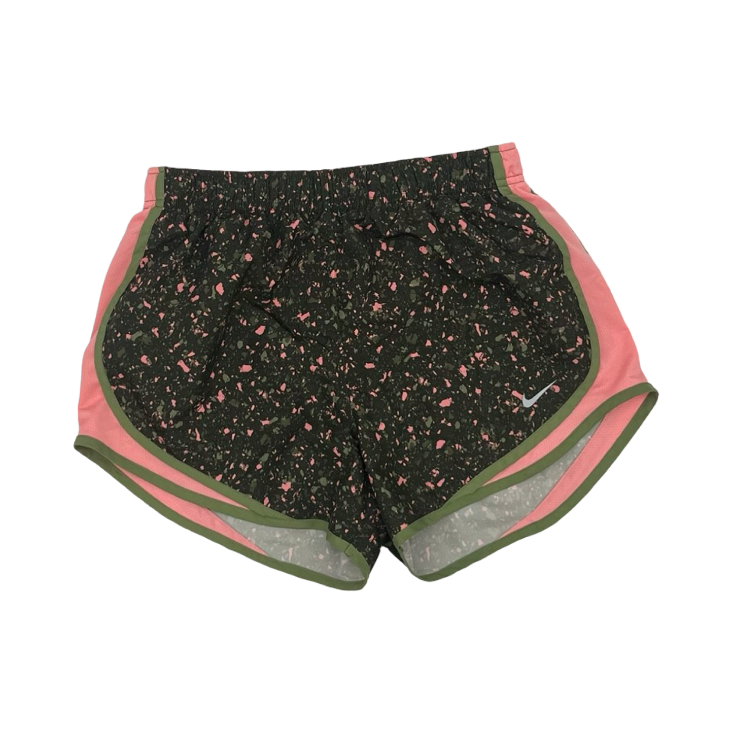 Athletic Shorts By Nike In Green & Pink, Size:M