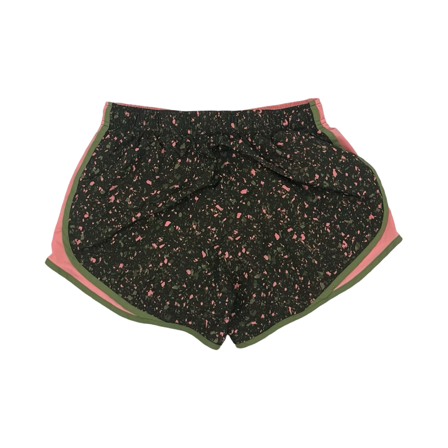 Athletic Shorts By Nike In Green & Pink, Size:M